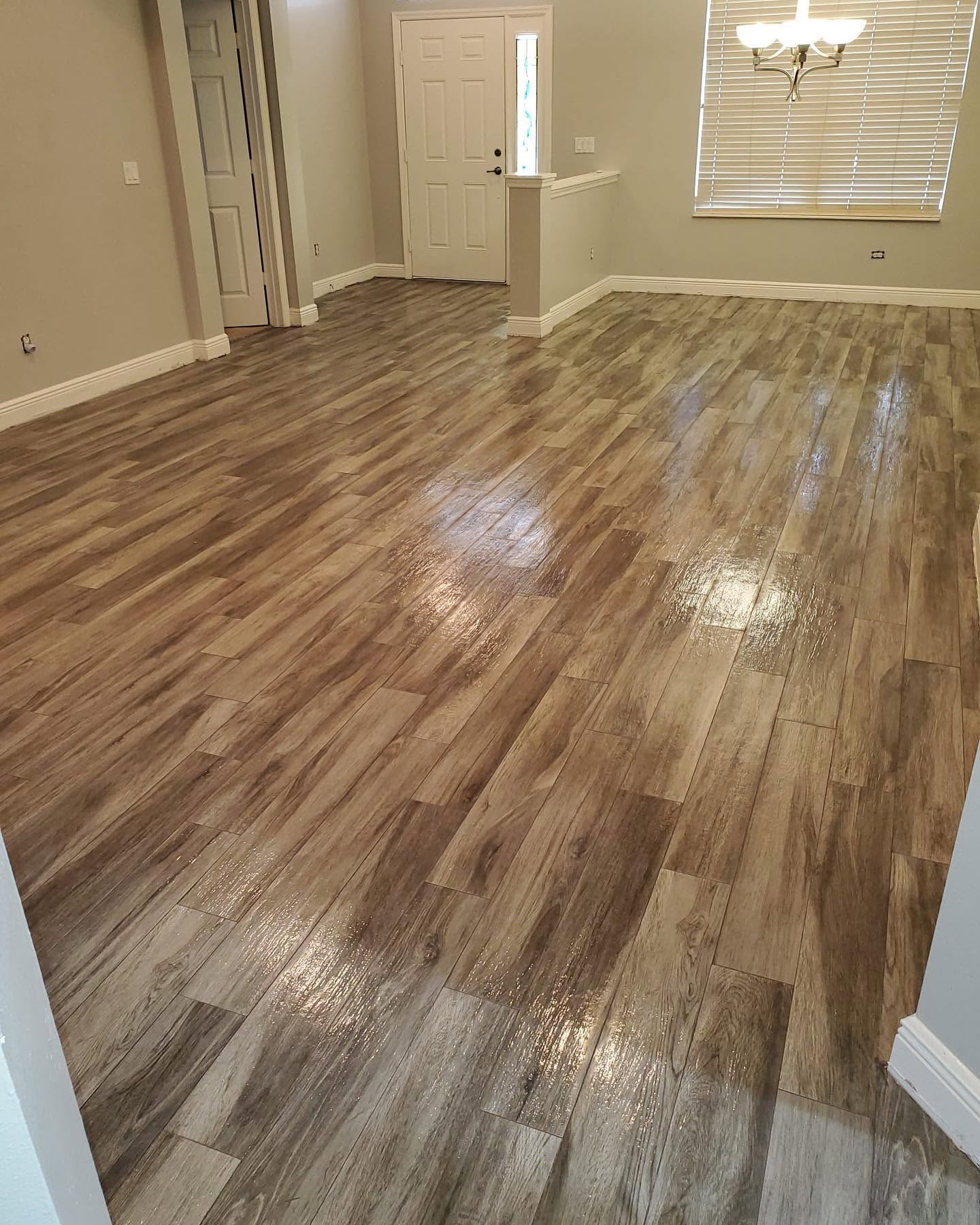 Completed flooring project by Multiservices Even LLC